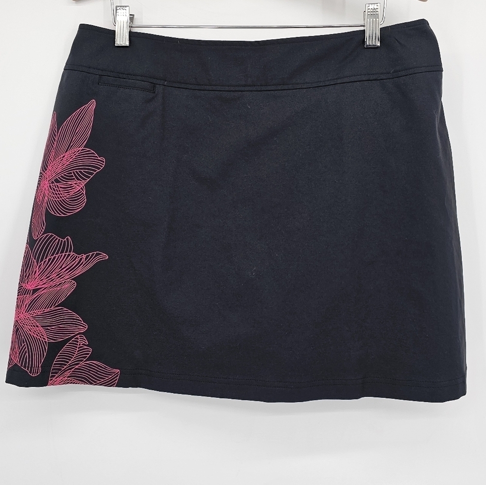 Adidas Clima Cool Quick Dry Golf Pickleball Tennis Black Pink Skort Womens 12